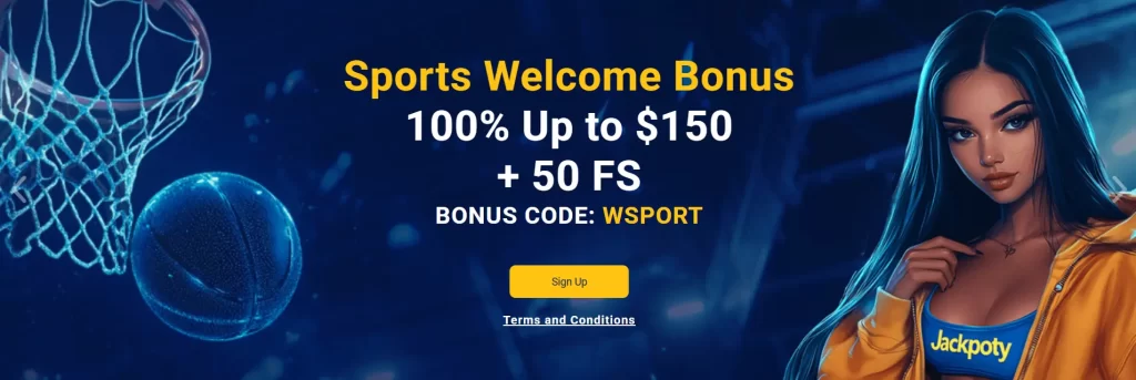 Sports Welcome Bonus with Jackpoty Free Spins