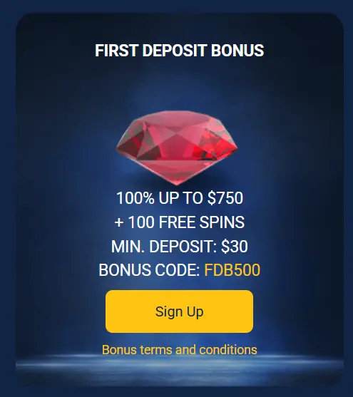 First Deposit Bonus with Free Spins