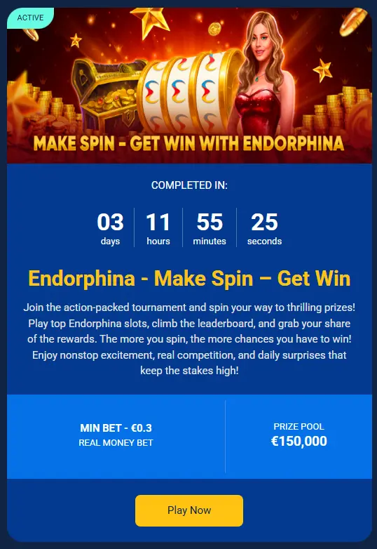 Make Spin - Get Win With Endorphina Tournament